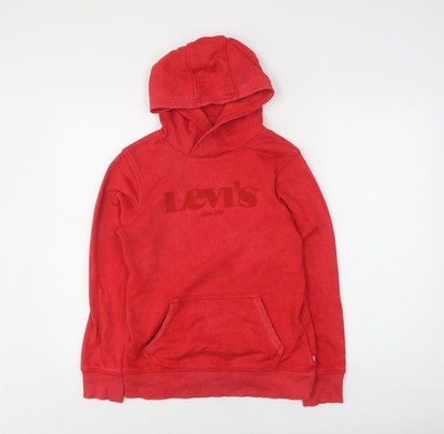 Pullover Hoodie Unisex Erwachsene UK 164 Regular Levi's Rot