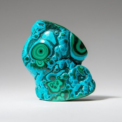Malachite with Chrysocolla Polished Stone from Democratic Republic of the Congo