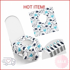 30 Pack Toilet Seat Covers Disposable, Large Waterproof Potty Covers for Toddler