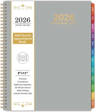 2026 Appointment Book/Planner - Weekly & Monthly, 9" X 11", Large, Jan 2026 - De