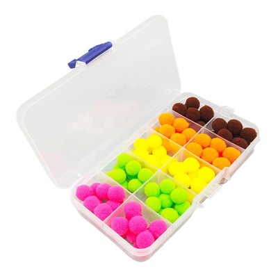 100Pcs/lot Fly Fishing Trout Egg Fishing Ball 5 Colors Mixed Flytying Lure Fly