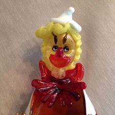VINTAGE MURANO CLOWN UTILITY DISH