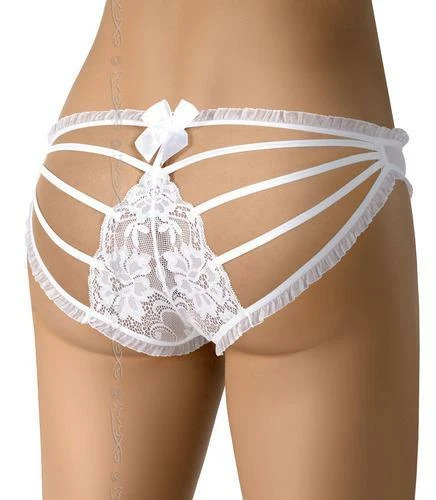 Axami Lingerie Small Sheer White Knickers V-7253 "Shine" Erotic Panties BNIB - Image 2 of 2