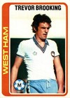 Trevor Brooking / West Ham : Vintage Topps Football Card #125 from 1979