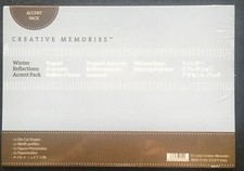 New/Old Stock, 2009, Creative Memories, Winter Reflections Accent Pack. NIP