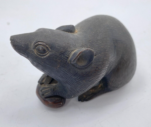 Japanese Meiji Period Bronze Mouse Signed Okimono 3 1/4 Inches - Picture 3 of 6
