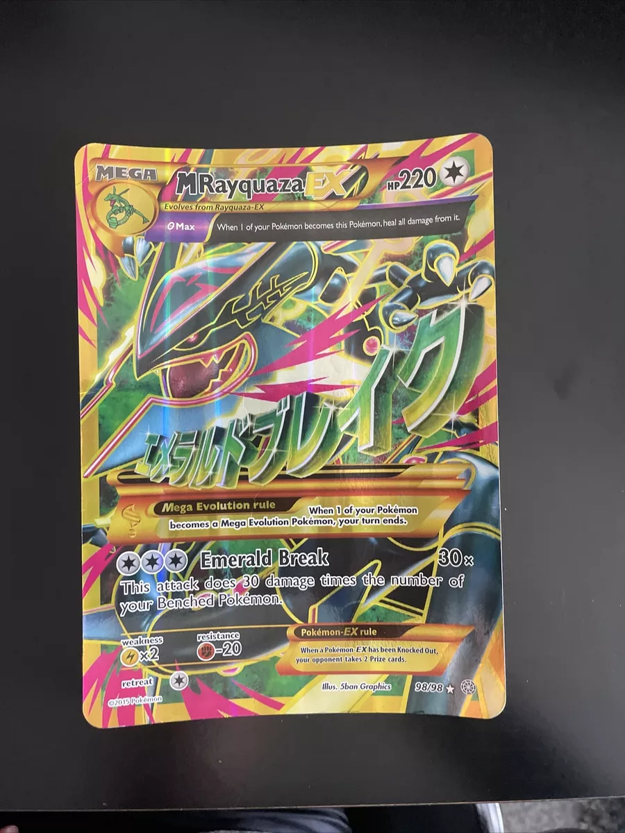 Mega Rayquaza EX 98/98 JUMBO Card Promo NM/VLP XY Ancient Origins