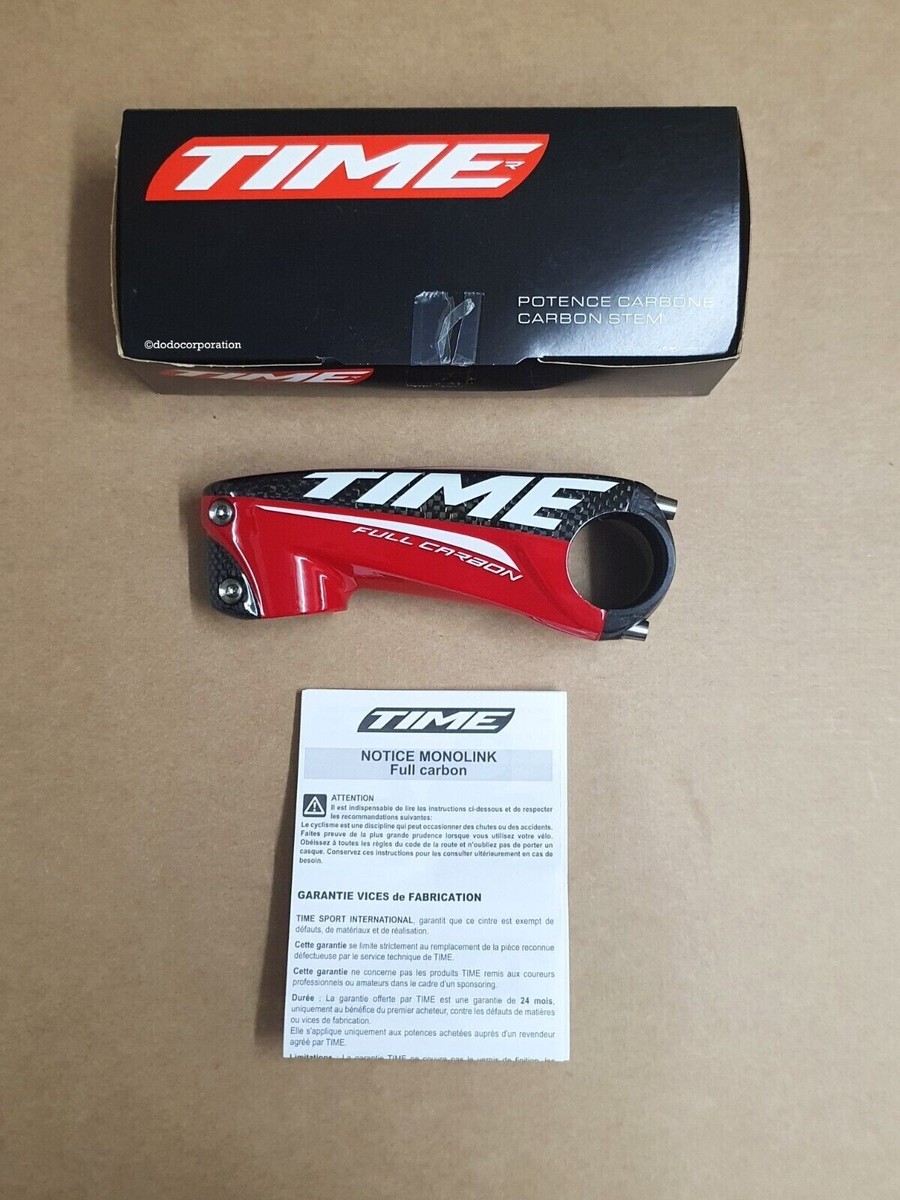 TIME STEM MONOLINK ULTEAM FULL CARBON Red 110mm | eBay