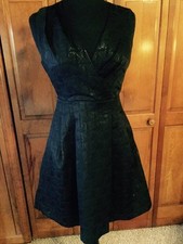 Gorgeous Black Textured Shimmery Dress Size 4  Lbd Holiday