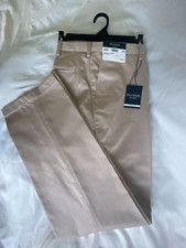  79 Jos A Bank Cotton Pant Trousers Mens Traveler Tailord Fit Beige 44X32 NWT