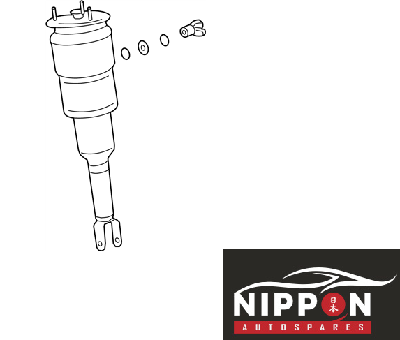 2018 LEXUS LS500h Air Suspension Front Right Shock Absorber 48010