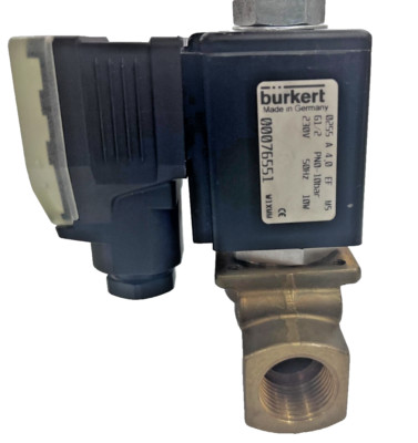 Burkert Type 0255 076551 A 4.0 EF 2/2 NC Solenoid Valve G1/2'' 230V 50 Hz  10 bar