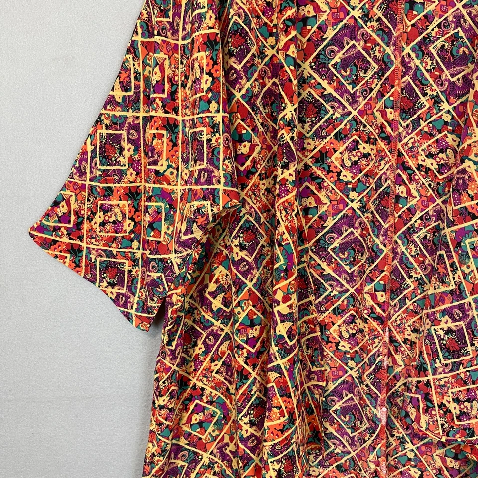 Lularoe Mujer Lindsay Fluido Frente Abierto Corto Kimono Hippie Hada Capricho Boho Foto 2 de 4