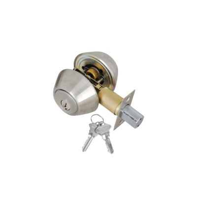 Premier Lock DB042C Stainless Steel Deadbolt Door Lock Double Cylinder 2 SC1 Key