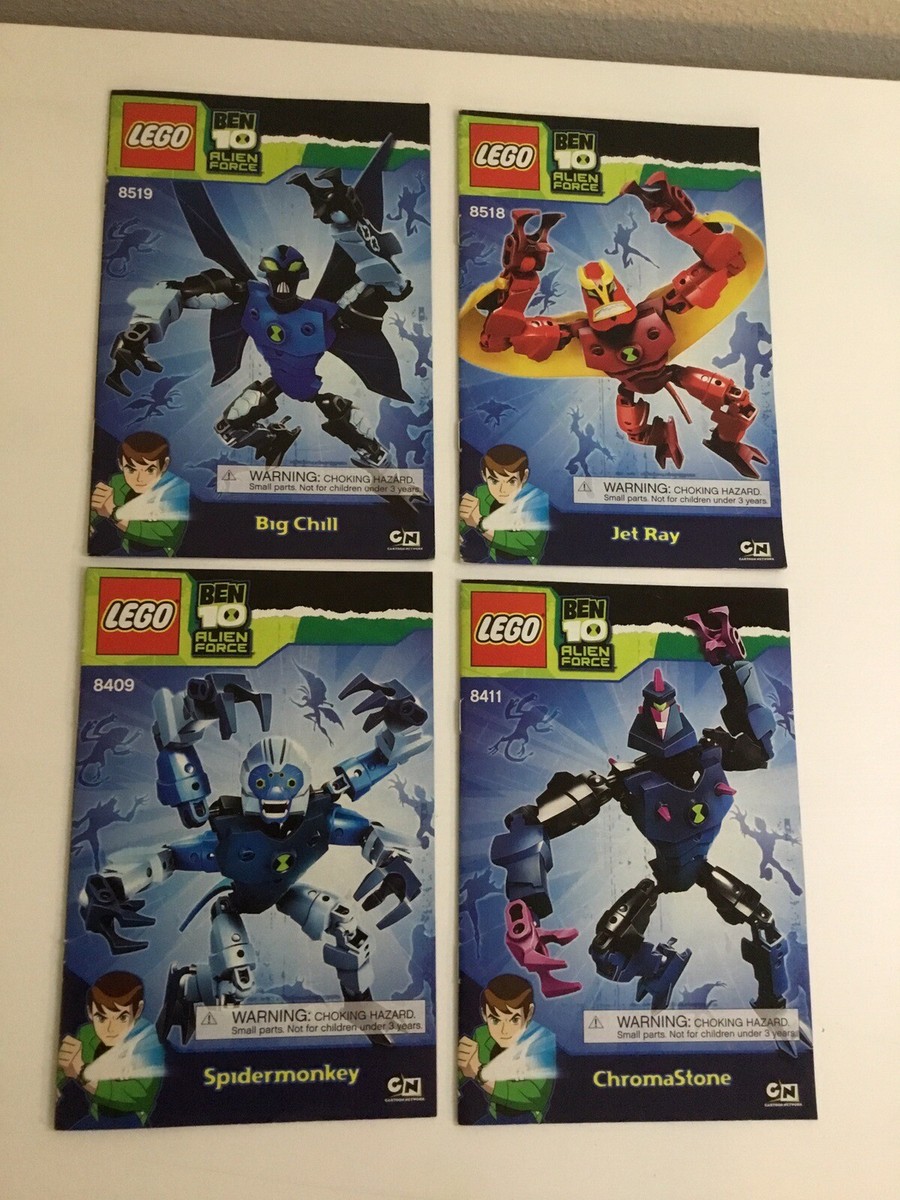 あるぜんちん Lego Ben 10 Alien Force Instruction Manual - Lot Of 4 - Read