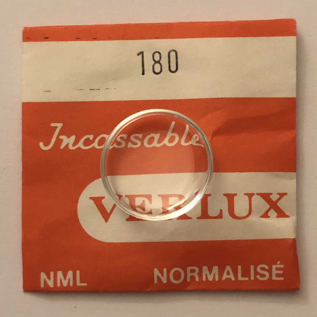 NEUF 1 VERRE VERLUX NORMALISE ( GLASS ) PLEXI MONTRE @ 353 MM