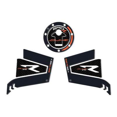 3D Tankpad Aufkleber Für KTM Duke 890 - Harz Tankschutz Schwarz