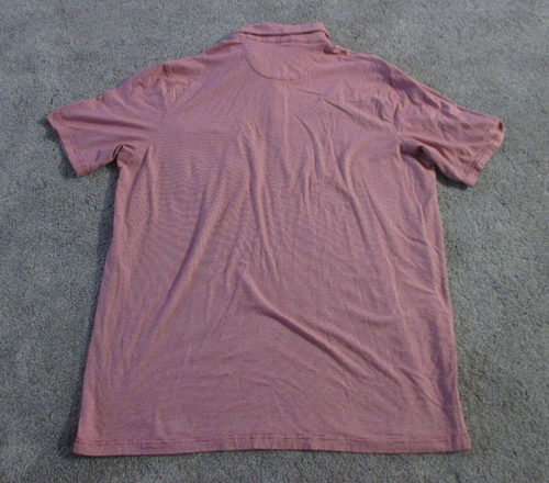 Shaquille O’neal Men's Size 2XLT Short Sleeve Burgundy/White Striped Polo Shirt - Picture 5 of 5