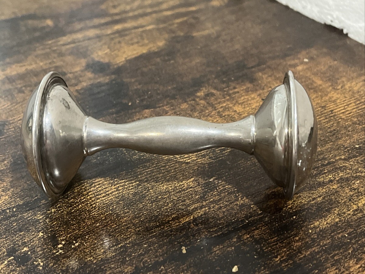 Vintage Regal Silver Plated Metal Baby Rattle Classic