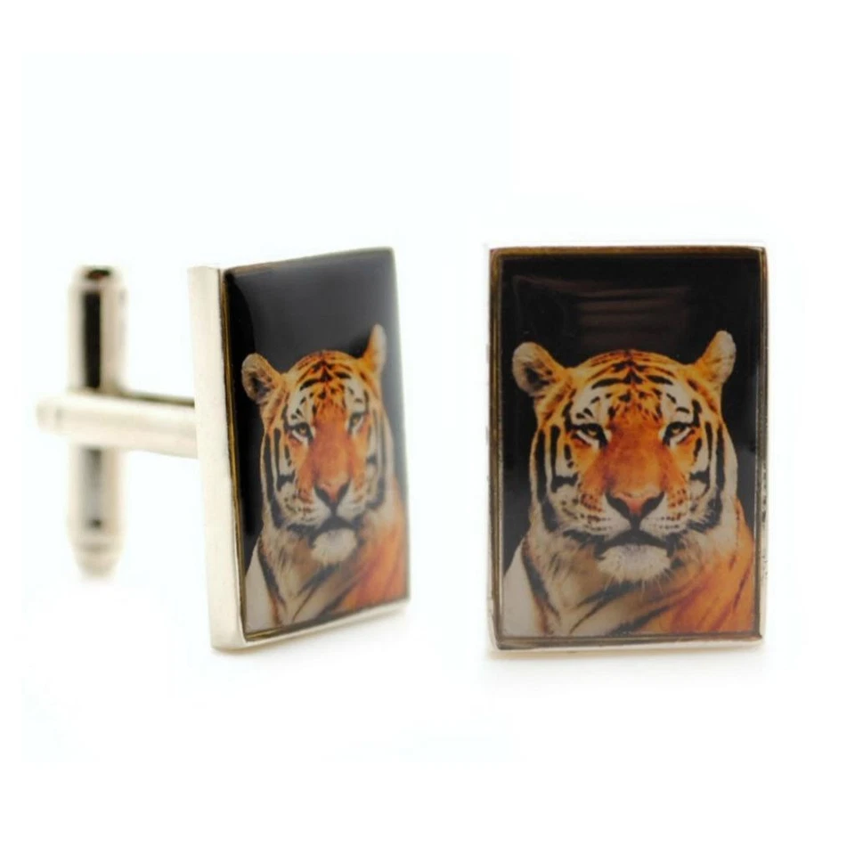 Gemelos de tigre de bengal En Peligro de Extinción Gato Retrato Boda Novio con BOLSA DE REGALO Foto 2 de 3
