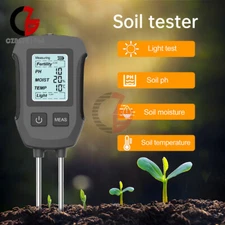 5-in-1 Digital PH Soil Tester LCD Moisture Plant Water Temperature Light Meter