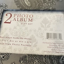 2 photo album gift set new