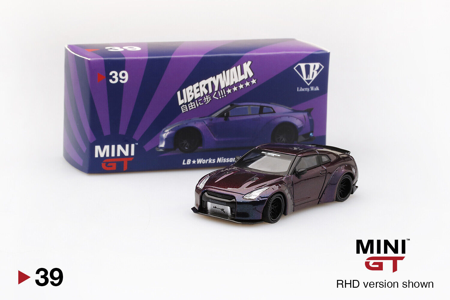 MINI GT 39 Nissan GT-R R35 Type 1 Magic Purple Japan Limited Edition MINIGT