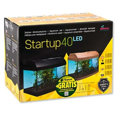 Diversa StartUp Set 40 LED - 25 Liter rechteck Aquarium 40x25x25cm Glasaquarium