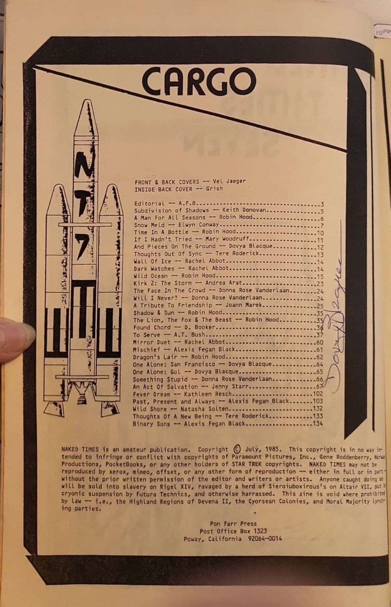 Star Trek TOS Fanzine 