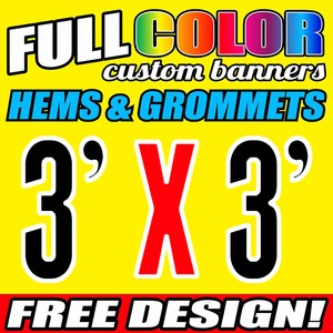 3ftx3ft Custom Pvc Banner For Advertisement Birthday Party Banner