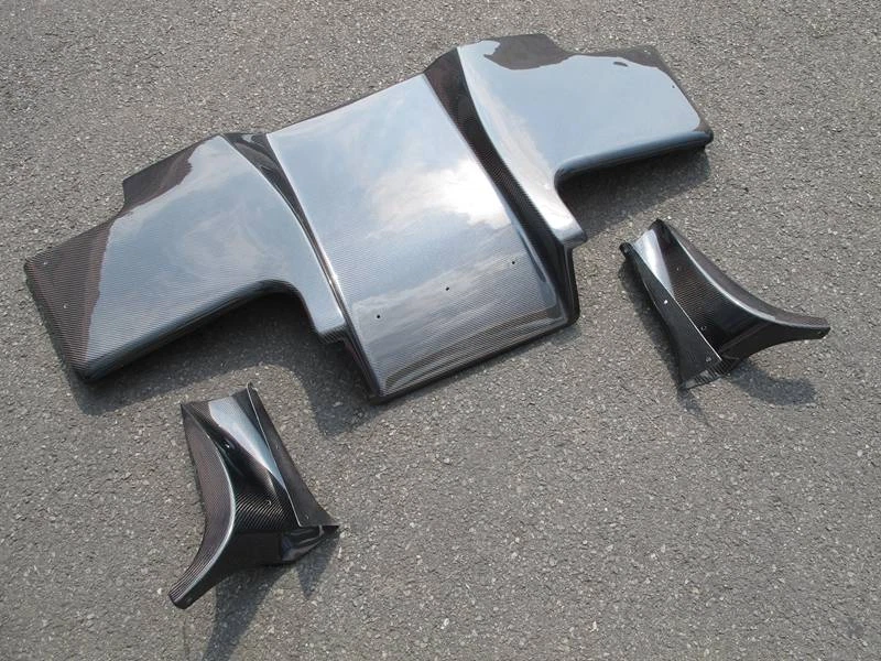 Подходит для Toyota Supra 1993-2002 годов выпуска настоящий карбоновый диффузор задний бампер спойлер кромка обвес - Изображение 2 из 4