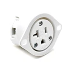 NEMA 5-20R 2 Pole 3 Wire 20A 125V Heavy Duty Standard Receptacle Flange Outlet