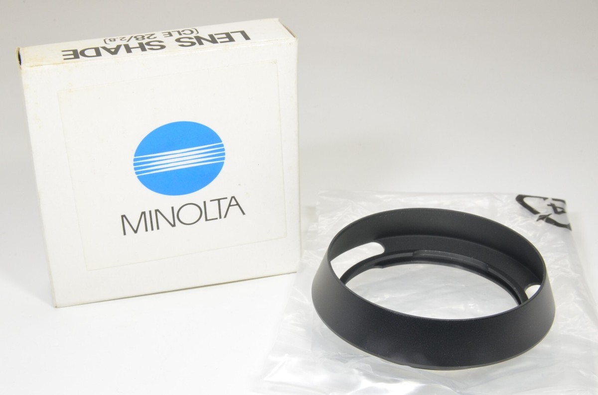Minolta Lens shade cle 28/2.8 UNUSED Original Lens Hood Shade for