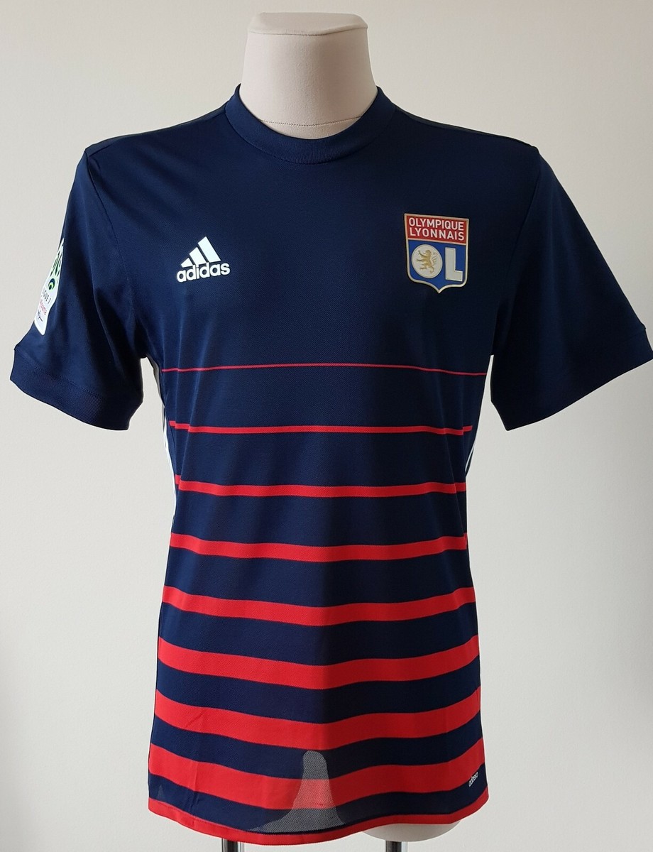 Olympique Lyonnais 2017-2018 Away Adidas Player Issue shirt