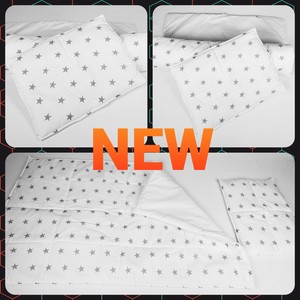 white cot bed bedding