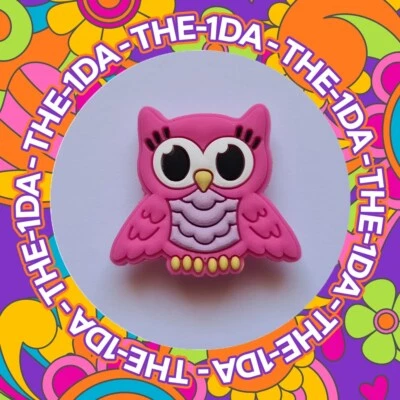 SUPER CUTE - Charms For Crocs / Shoes - BABY Pink OWL Bird - 3D - PRETTY - ADORE