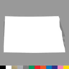 North Dakota Vinyl Die Cut Decal Sticker - ND State Outline