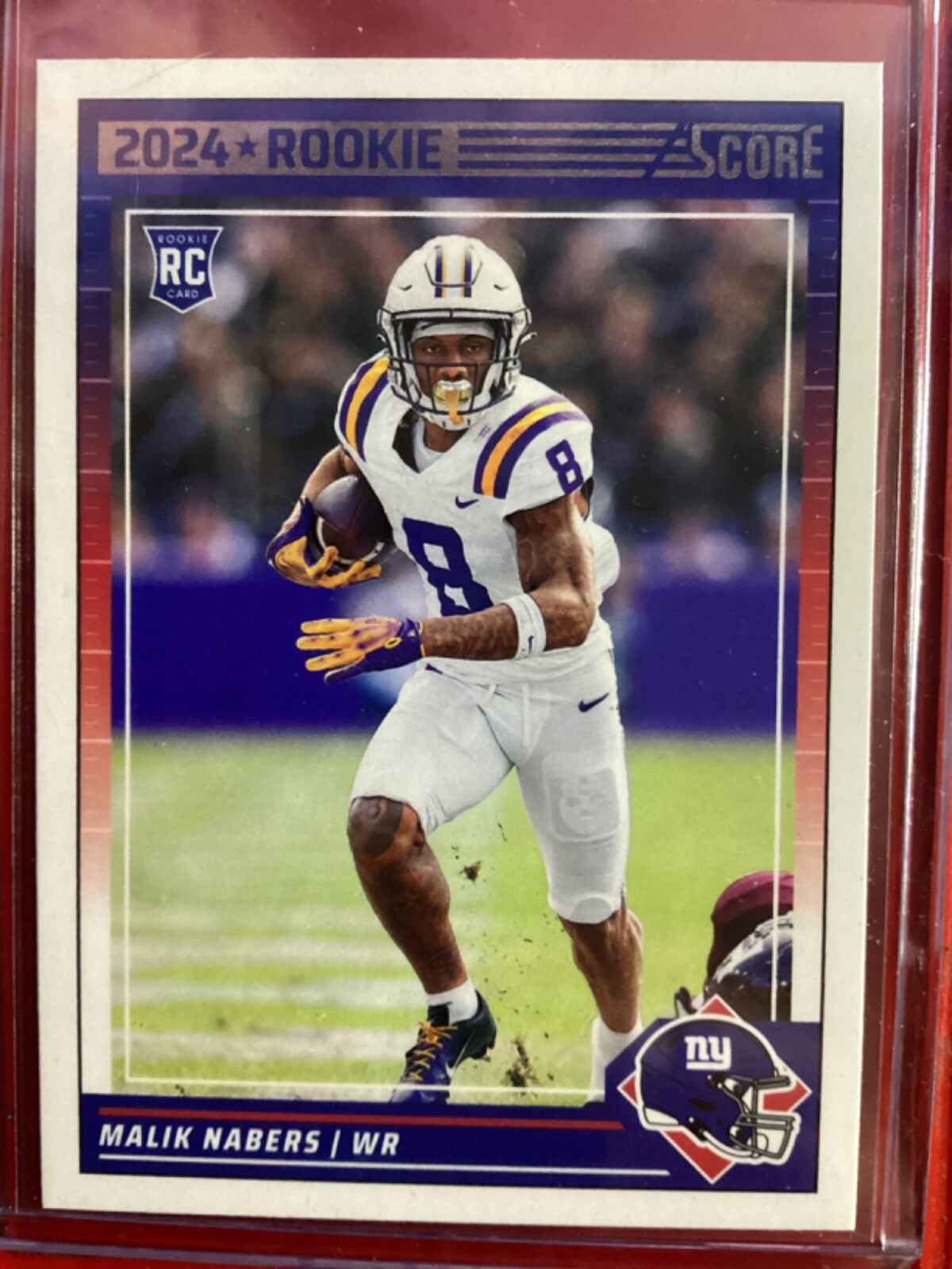 2024 Score Malik Nabers #306 Rookie (RC)  New York Giants