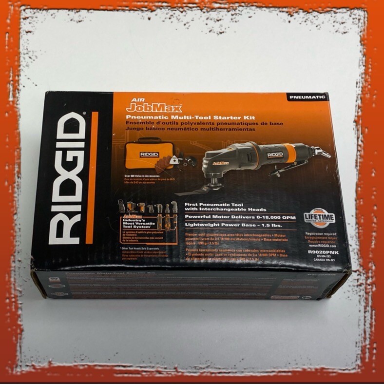 Rigid Air Jobmax PNEUMATIC (NOT BATTERY) MultiTool Starter Kit