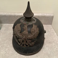 Ww1 Vintage German Pickelaube Spiked Helmet with Liner
