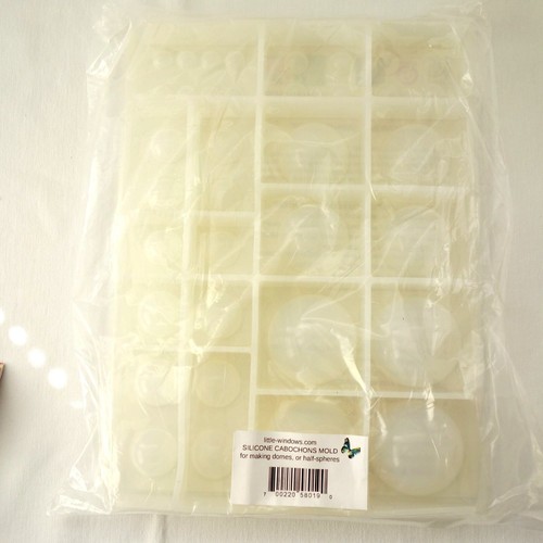 Silicone Cabochons Mold Casting Flat-Back & Half-Spheres Resin Jewelry Making - Picture 3 of 9