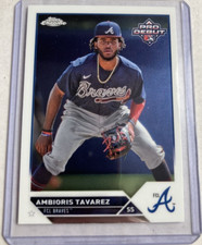 2023 Topps Pro Debut #PDC-77- AMBIORIS TAVAREZ Chrome Parallel SP Rookie RC