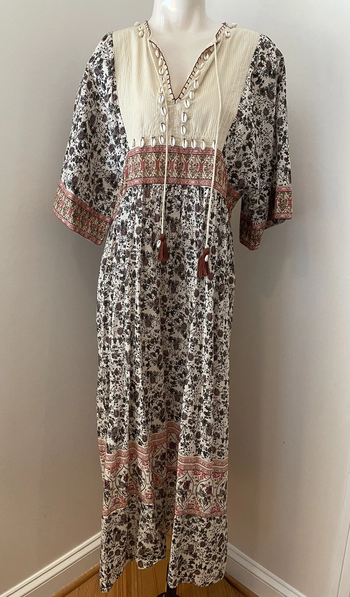 Cream boho clearance dress