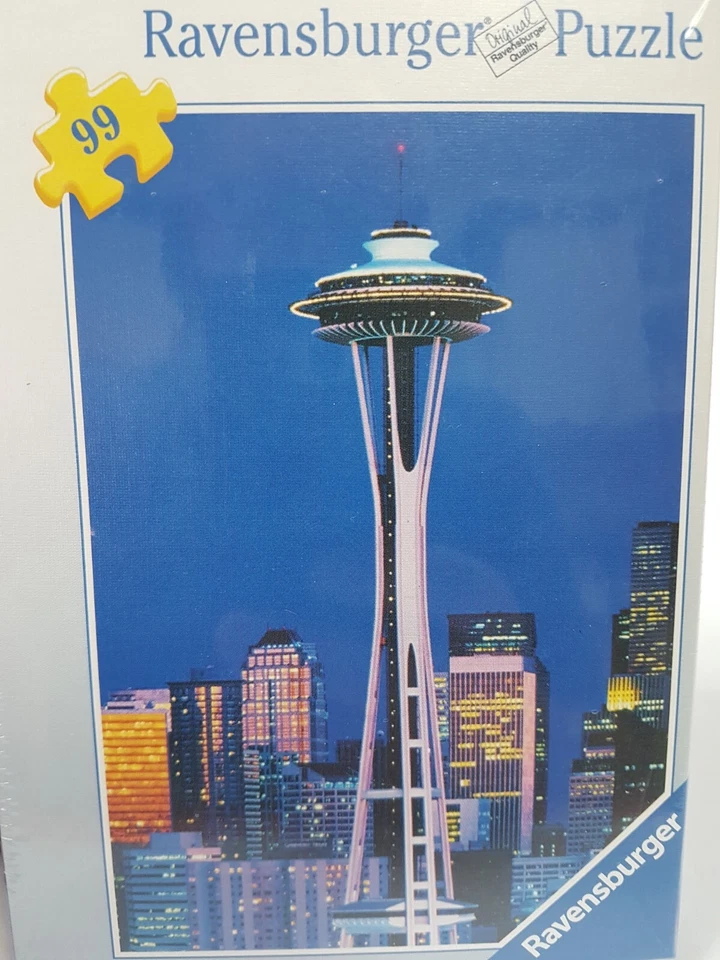 💥3 Puzzles 99p Ravensburger Jigsaw SPACE NEEDLE 'BURJ AL ARAB' Kids Game 3-6 - Image 3 of 4