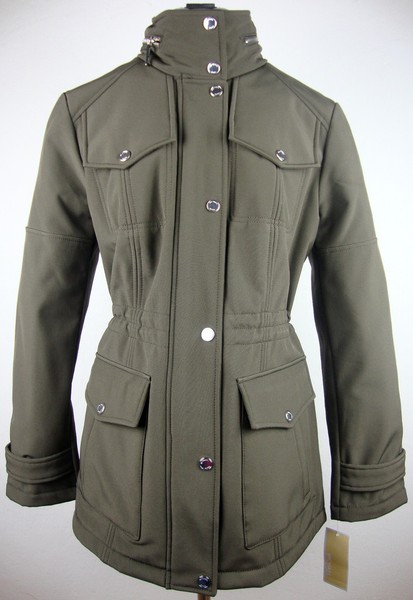 Michael Kors Trenchcoat Mantel Jacke Parka Damen Kapuze Braun Gr.Xl Neu +Etikett-image