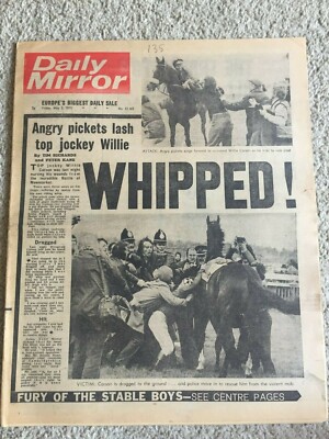 Tagesspiegel Zeitung 2. Mai 1975 Willie Carson Newmarket