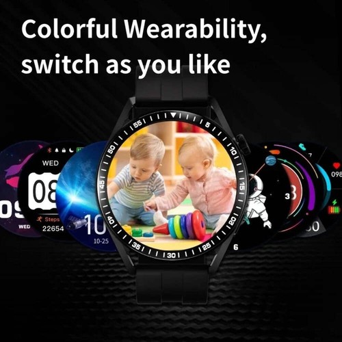 New GPS Smart Watch GT4 for Men Women AMOLED 360*360 HD Screen Heart Rate DIY Fa - Picture 4 of 36