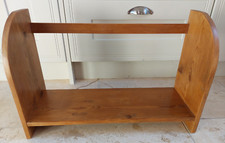 Large vintage pine booktrough, home made rustic book trough, shelf, rest, rack