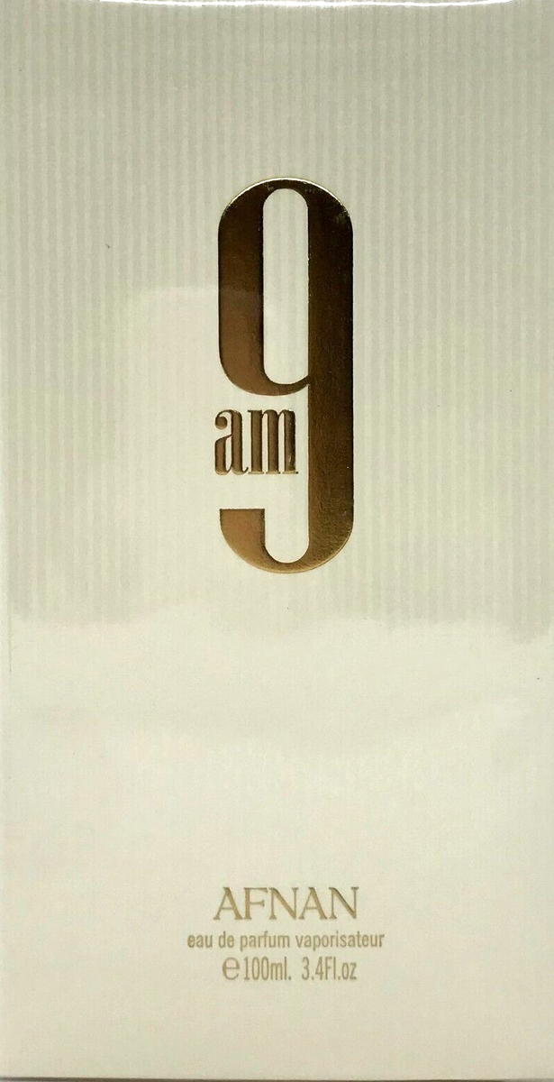 AFNAN 9 AM EAU DE PARFUM SPRAY UNISEX 3.4 Oz / 100 ml BRAND NEW IN