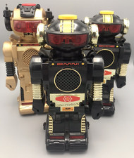 New Bright Omni 2 Model B Robots Walks Sound  Lights Lot of 3 1970s  2002
